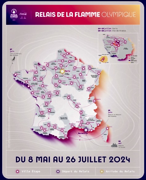 JO de Paris 2024 : la flamme olympique passera par le Gers le 18 mai 