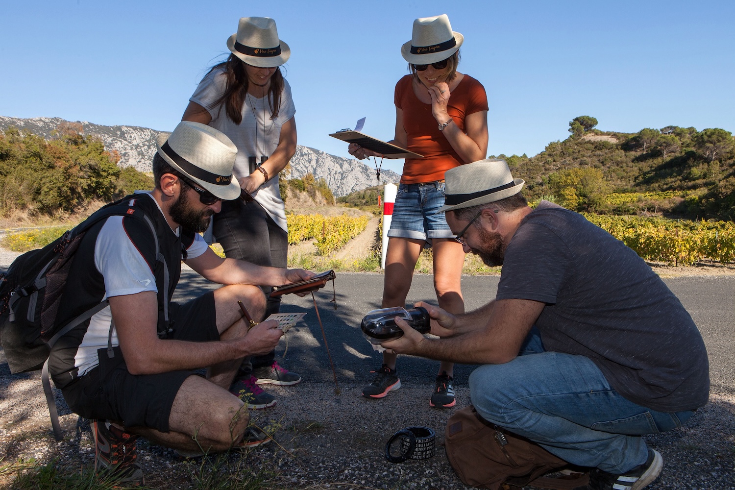 Jeu de piste dans les vignes © Philippe Benoist / CRTL Occitanie