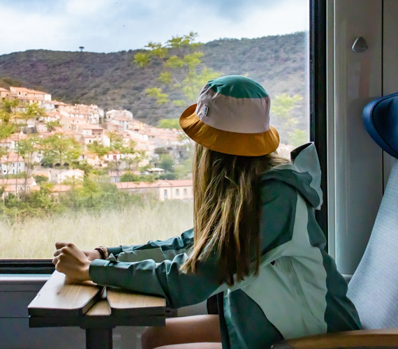 Train - Vue Cordes sur Ciel © Mollow / CRTL Occitanie